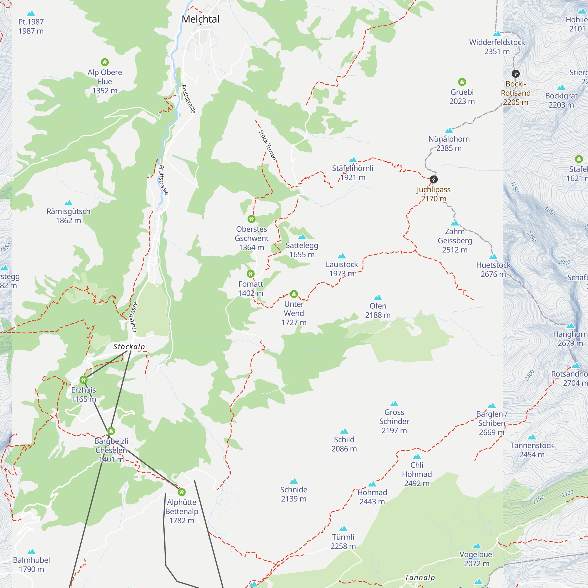 Unter Wend map