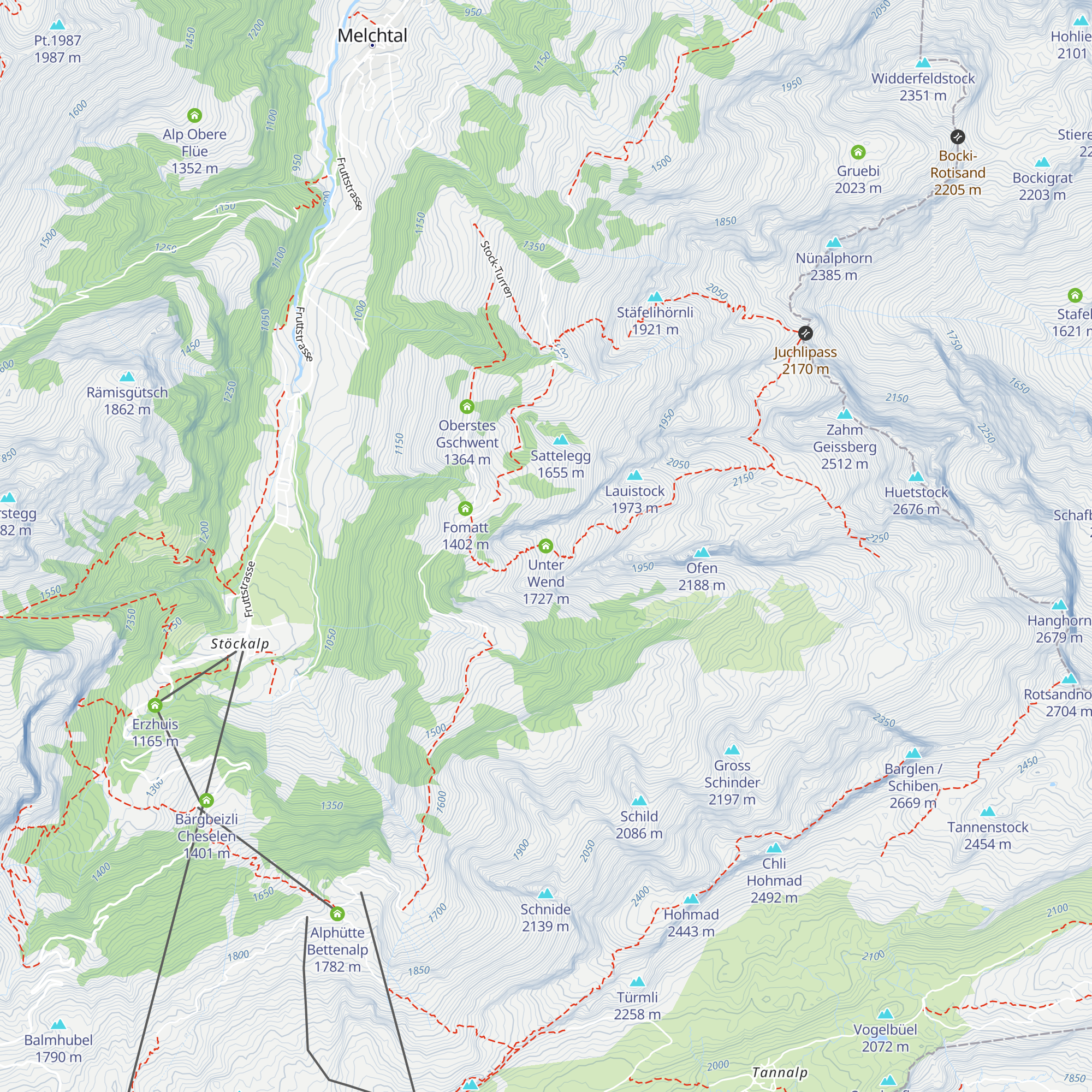 Unter Wend map