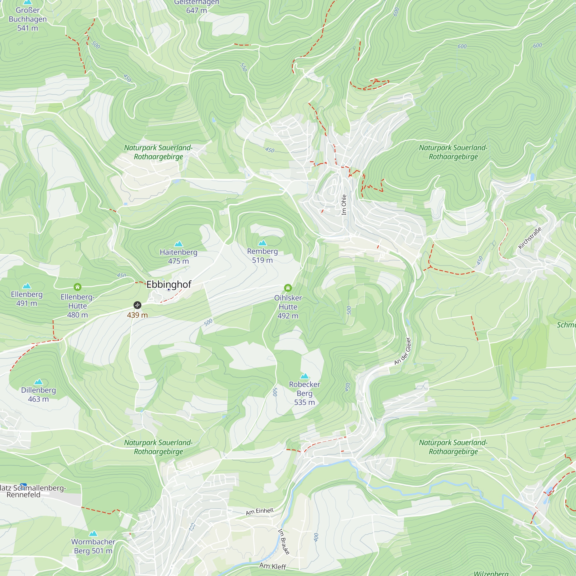 Oihlsker Hütte map
