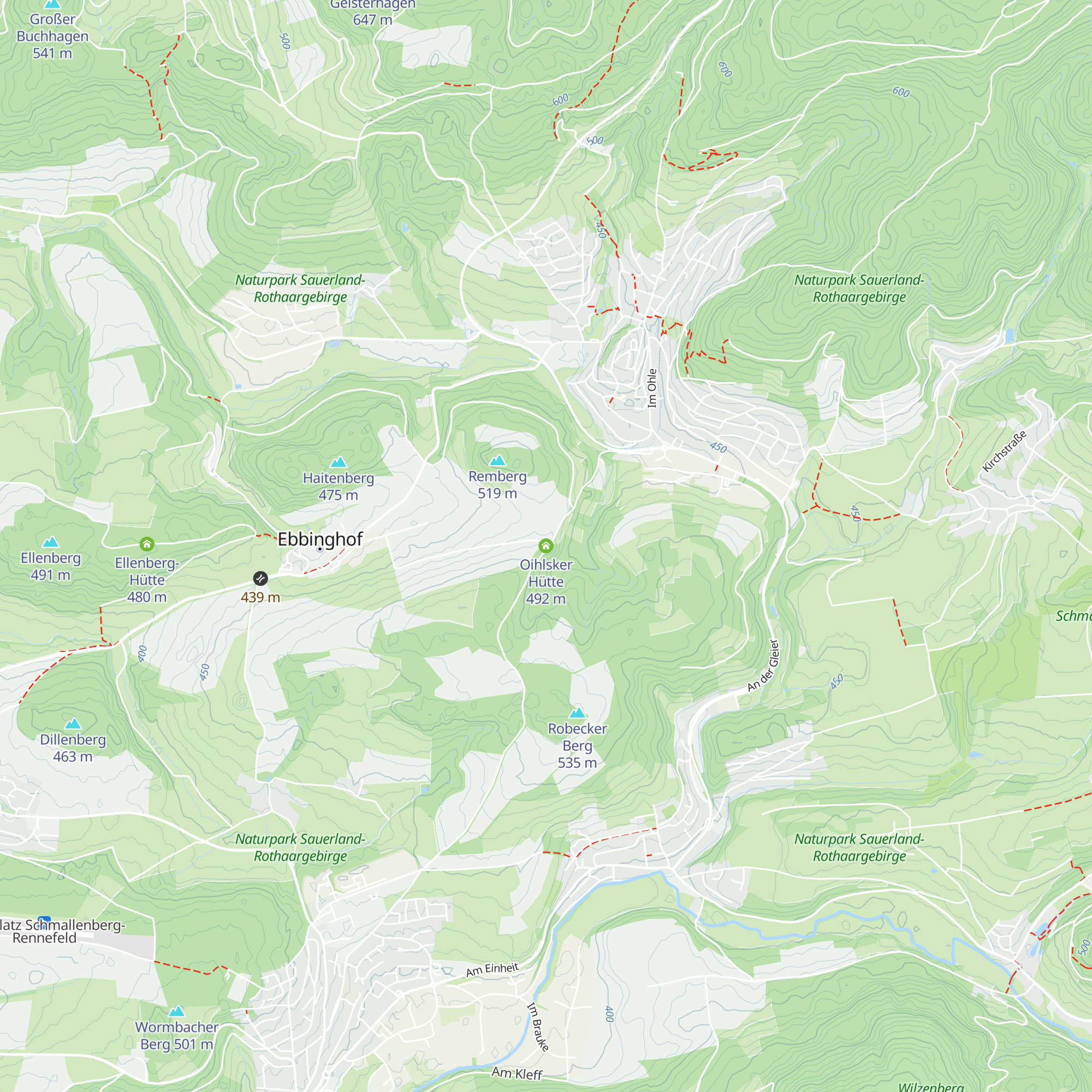 Oihlsker Hütte map
