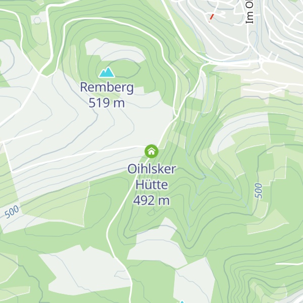 Map of Oihlsker Hütte