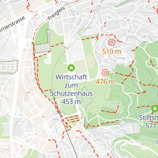 Map of Sportgebäude Allmend