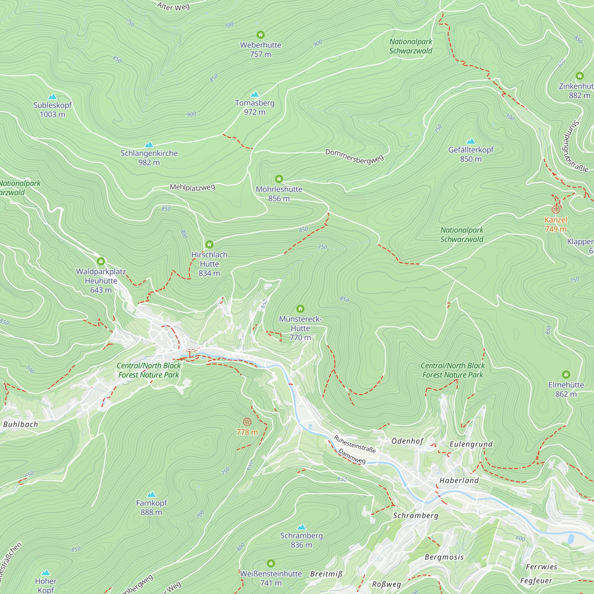 Münstereckhütte map