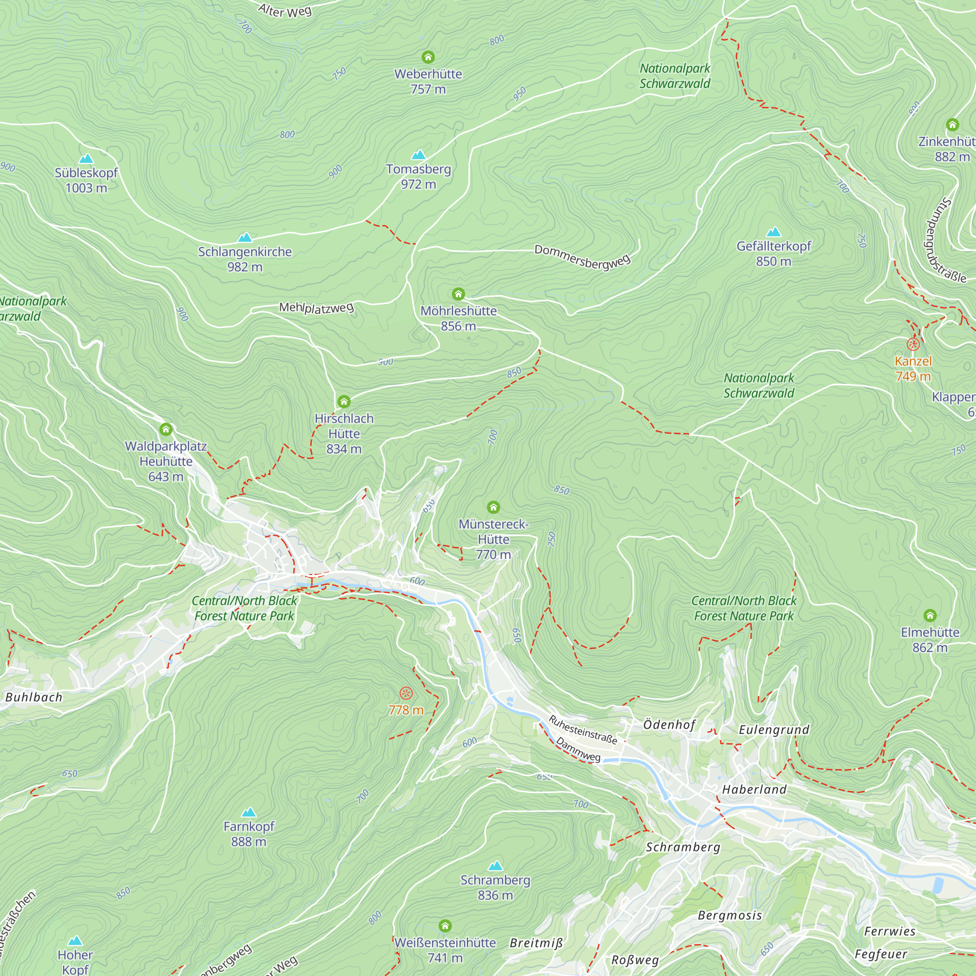Münstereckhütte map