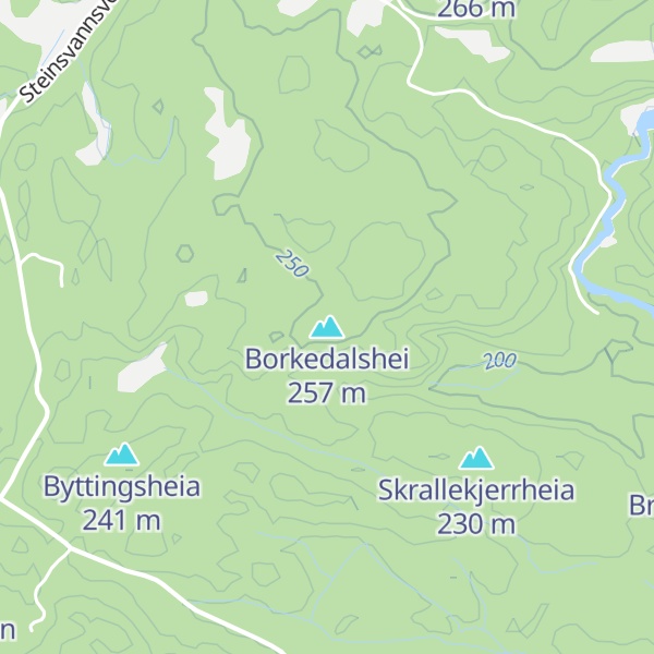 Map of Borkedalshei