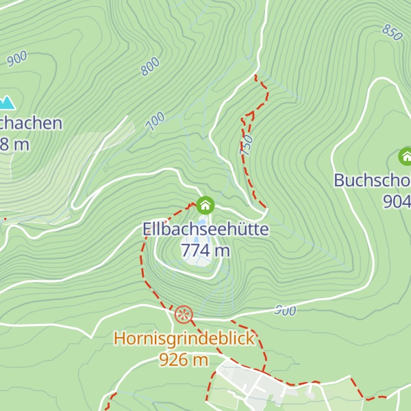 Map of Ellbachseehütte