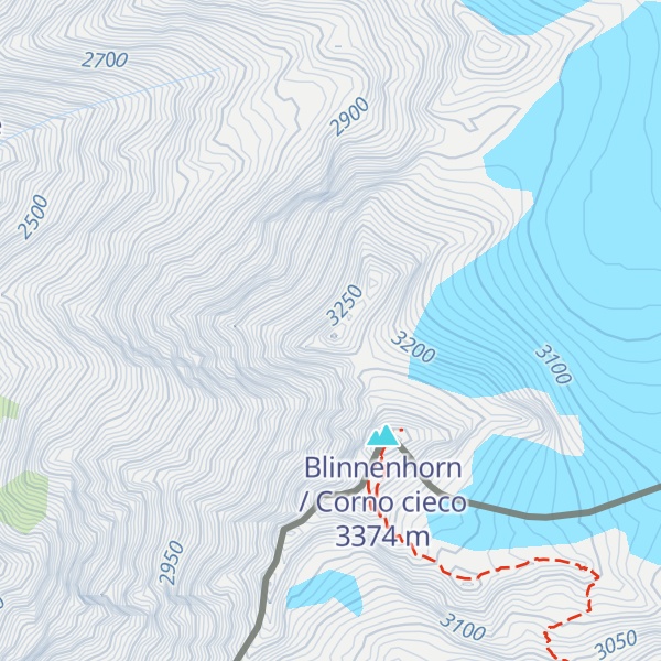Map of Klein Blinnenhorn