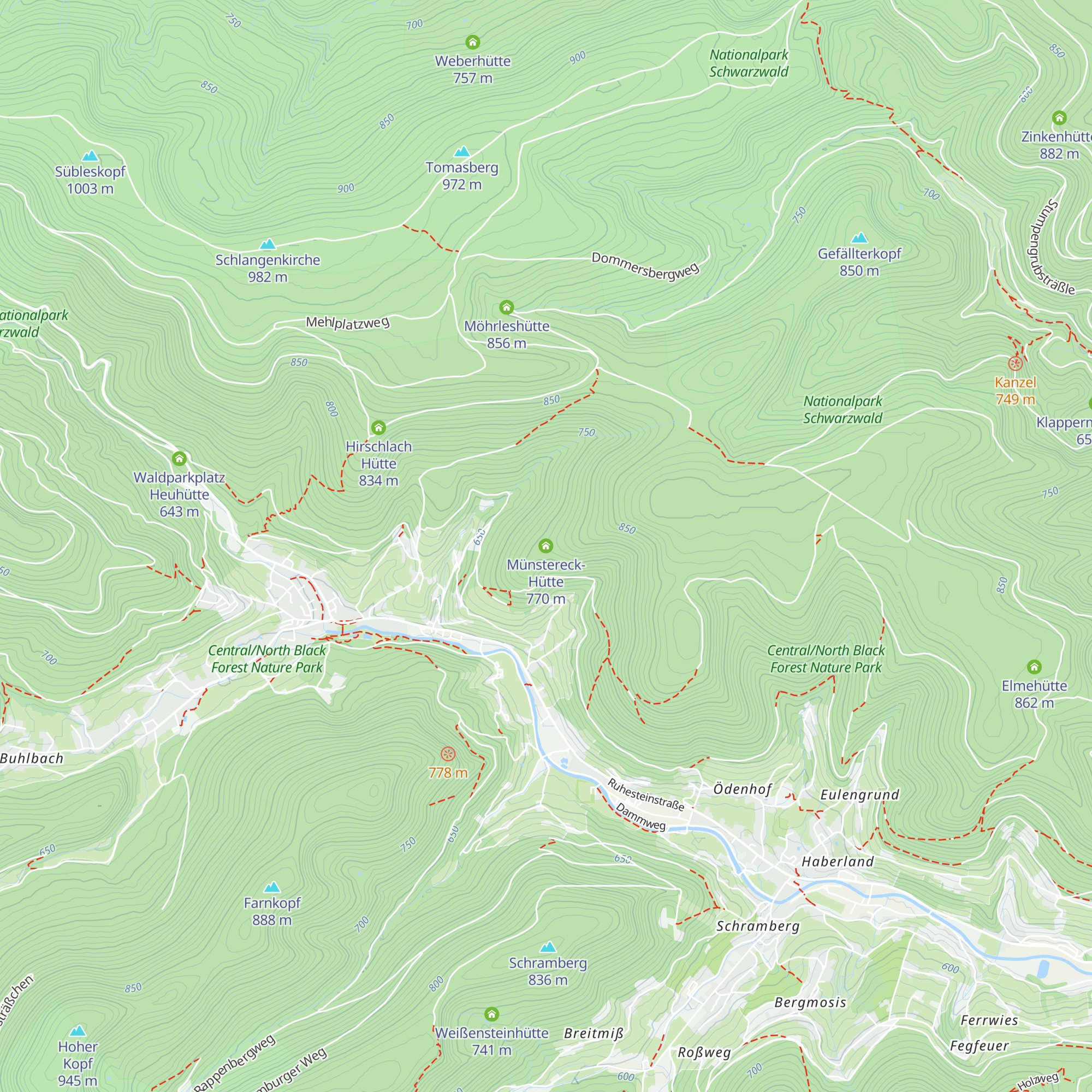Münstereck-Hütte map