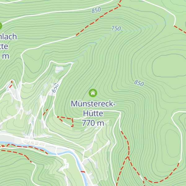 Map of Münstereck-Hütte