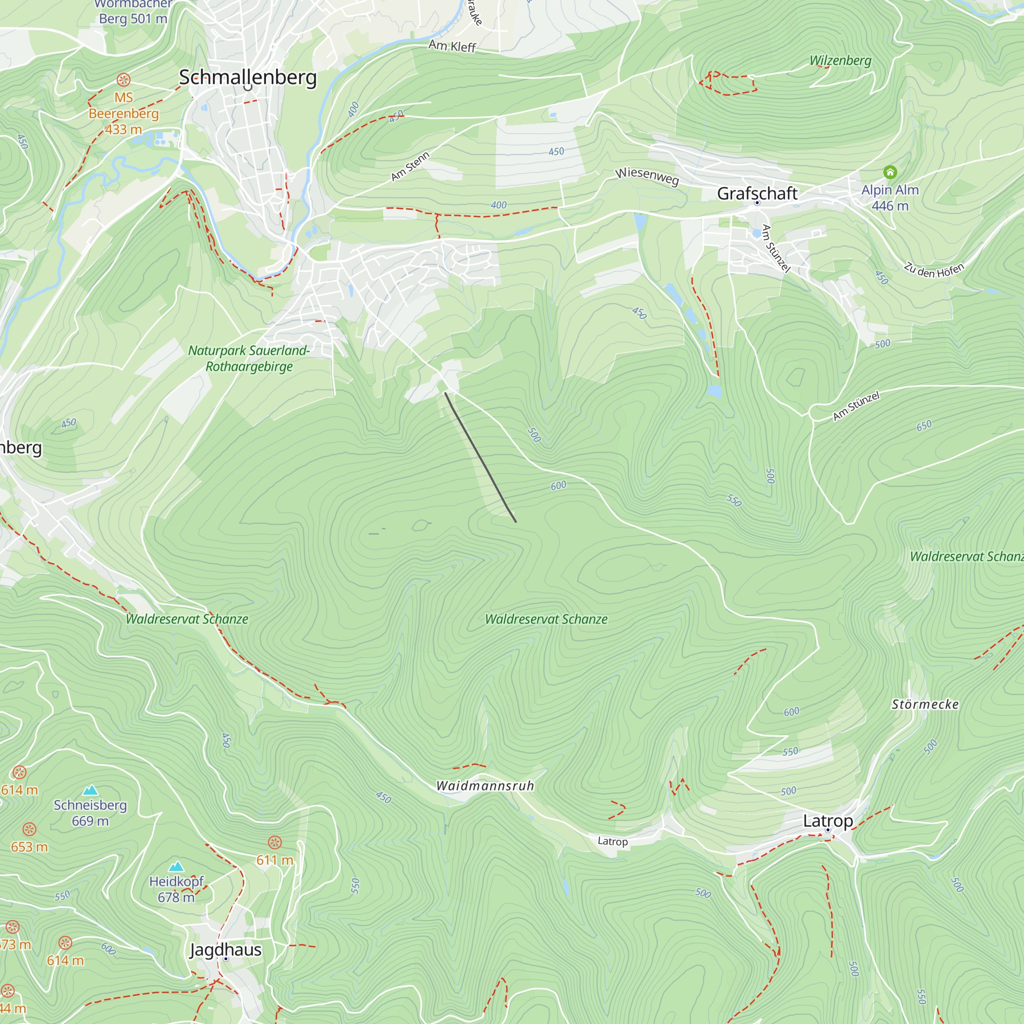 Frenn Wiethoff Hütte map