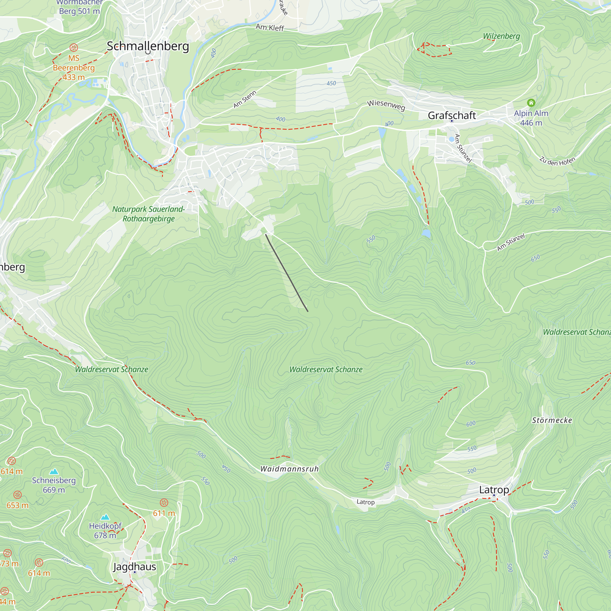 Frenn Wiethoff Hütte map