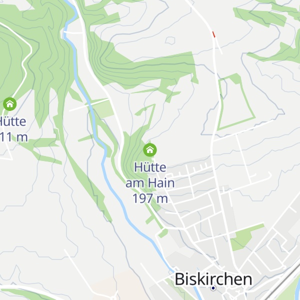 Map of Hütte am Hain