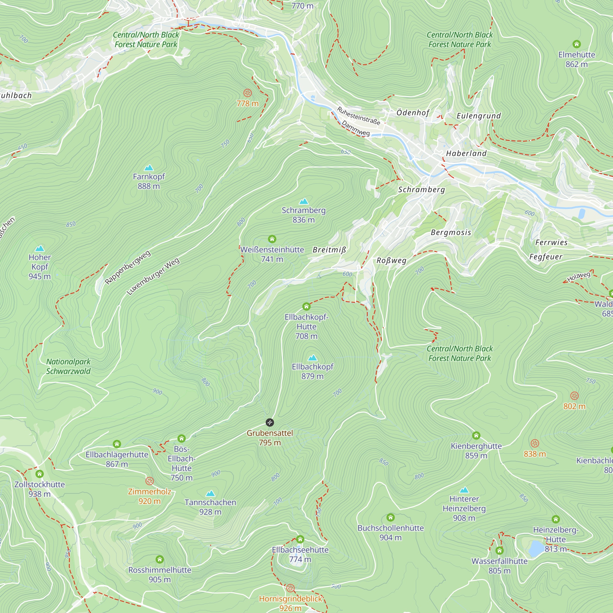Ellbachkopf-Hütte map