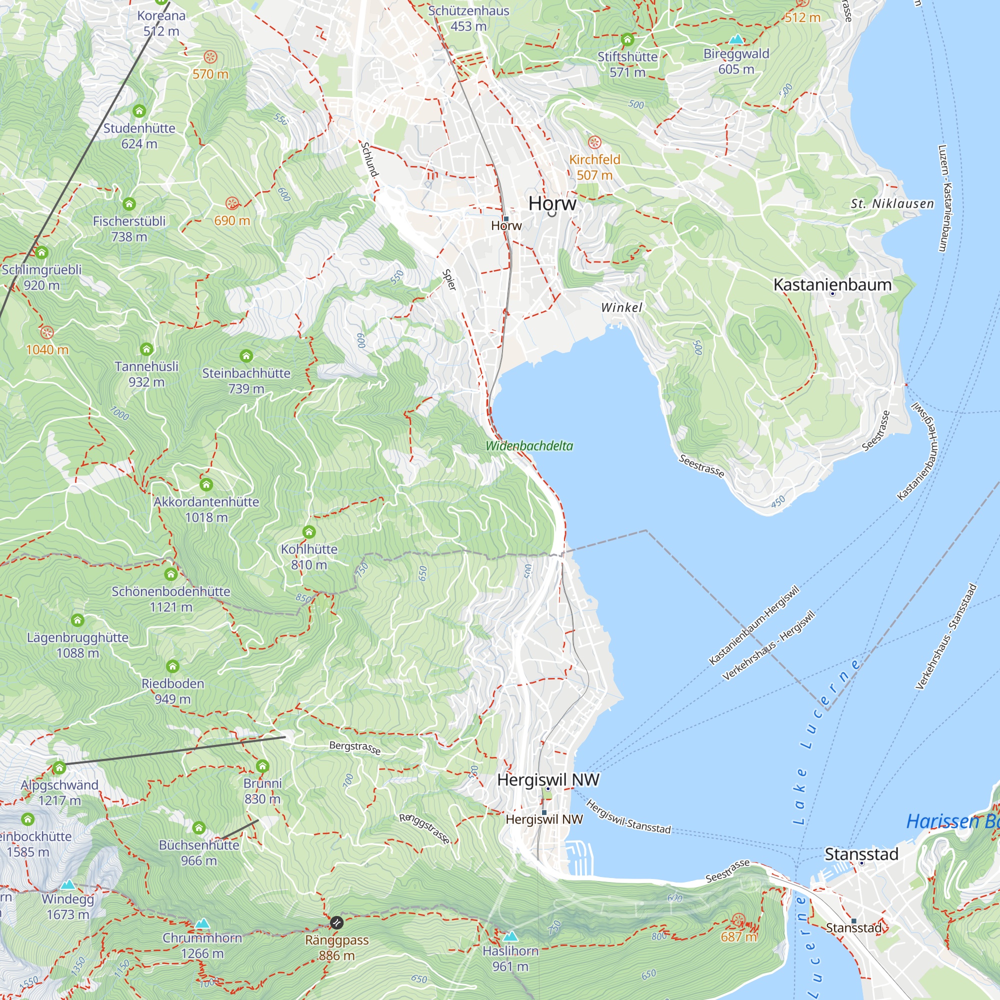 Waldhütte Halti map