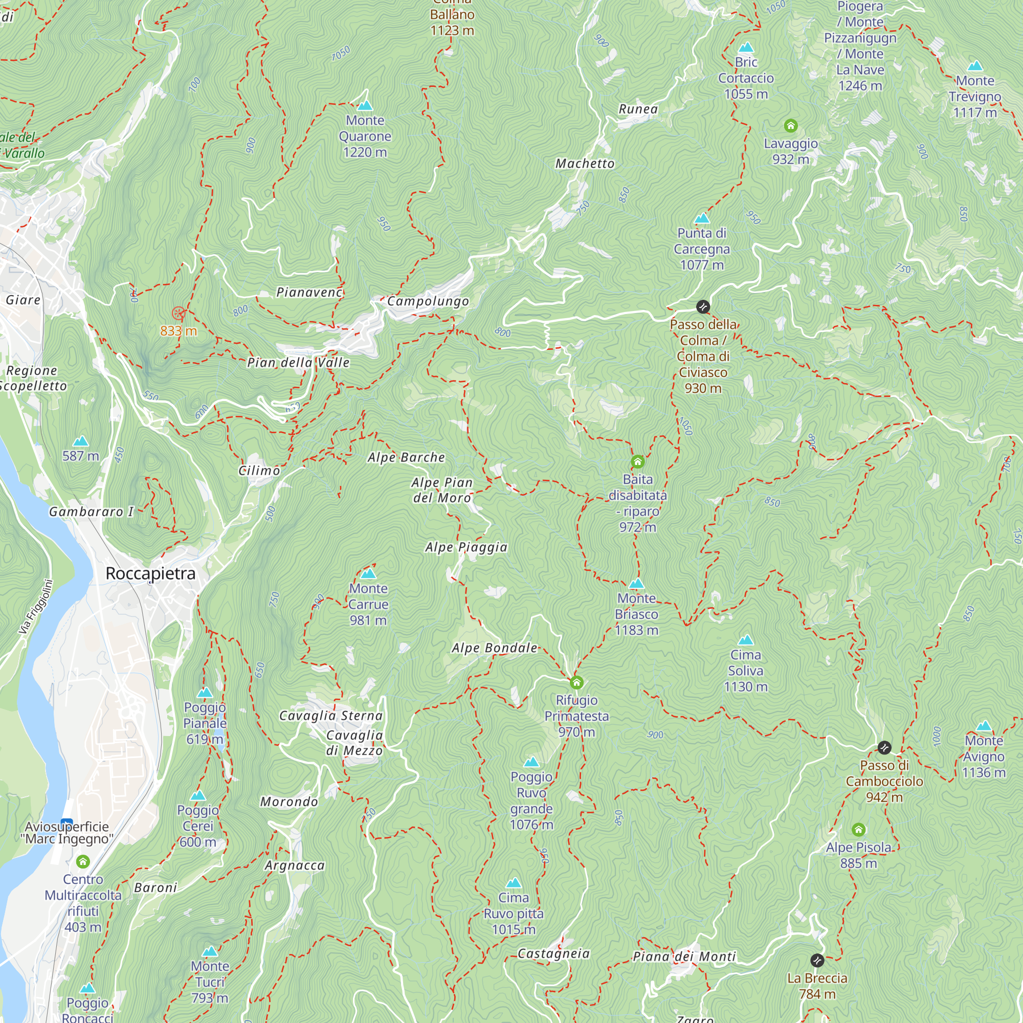 Alpe Prasale map