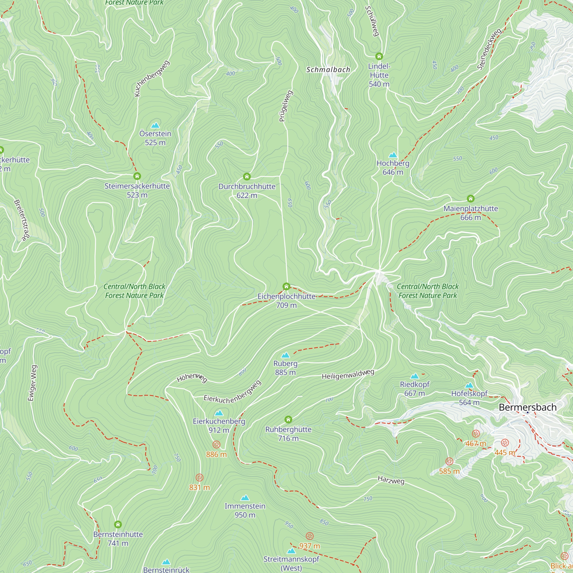 Eichenplochhütte map