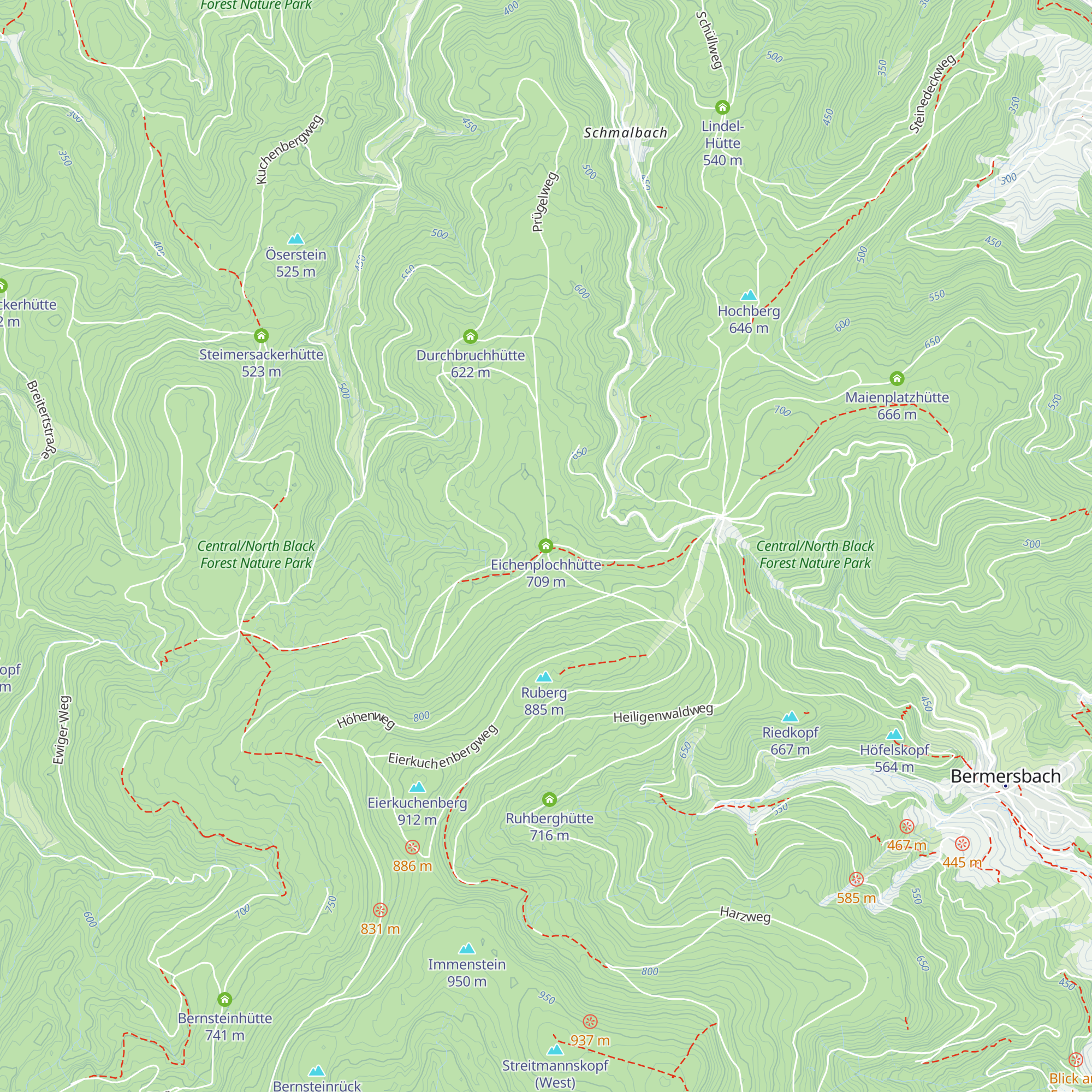 Eichenplochhütte map