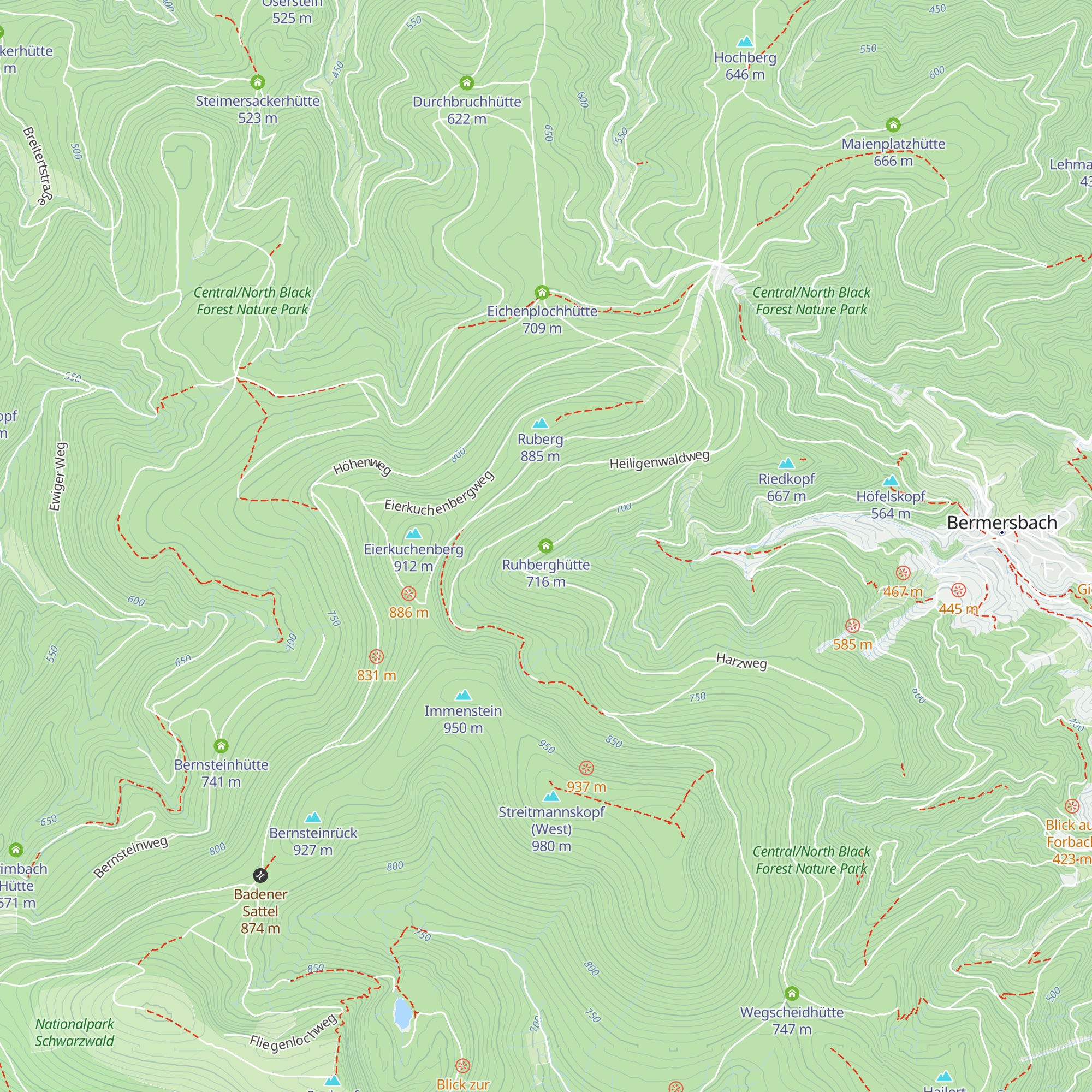 Ruhberghütte map