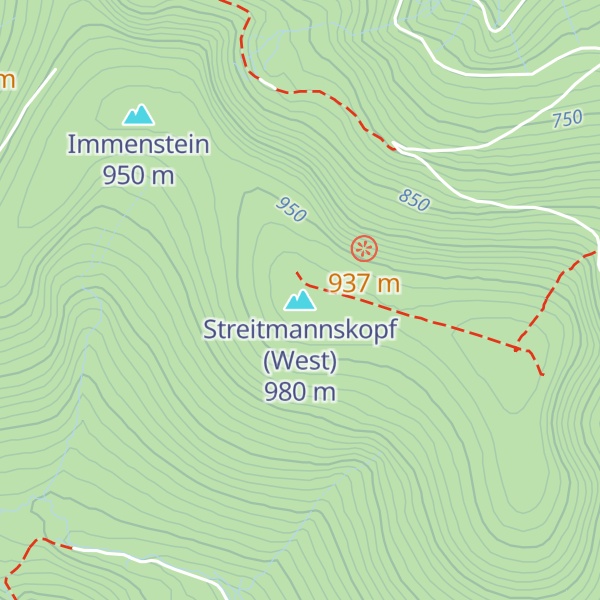Map of Streitmannskopf (West)