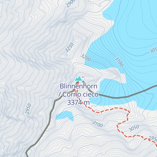 Map of Blinnenhorn / Corno cieco
