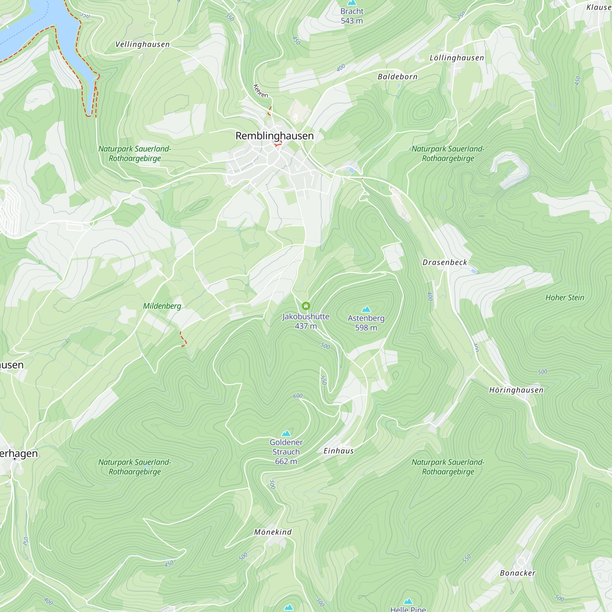 Jakobushütte map