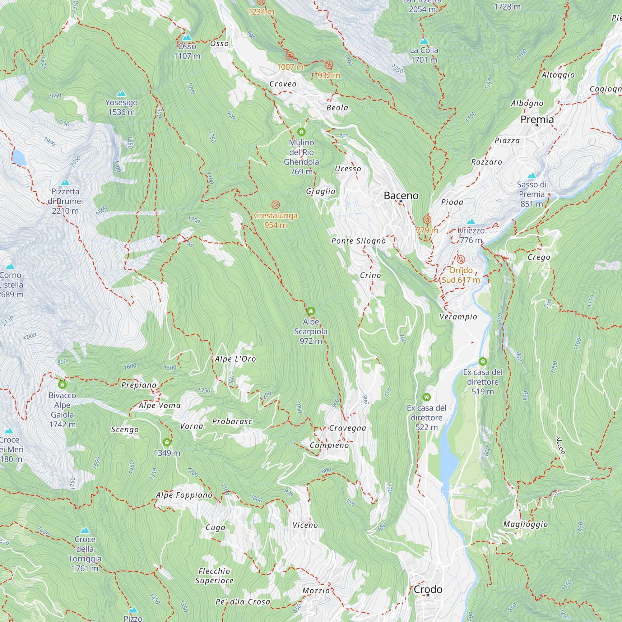 Alpe Scarpiola map