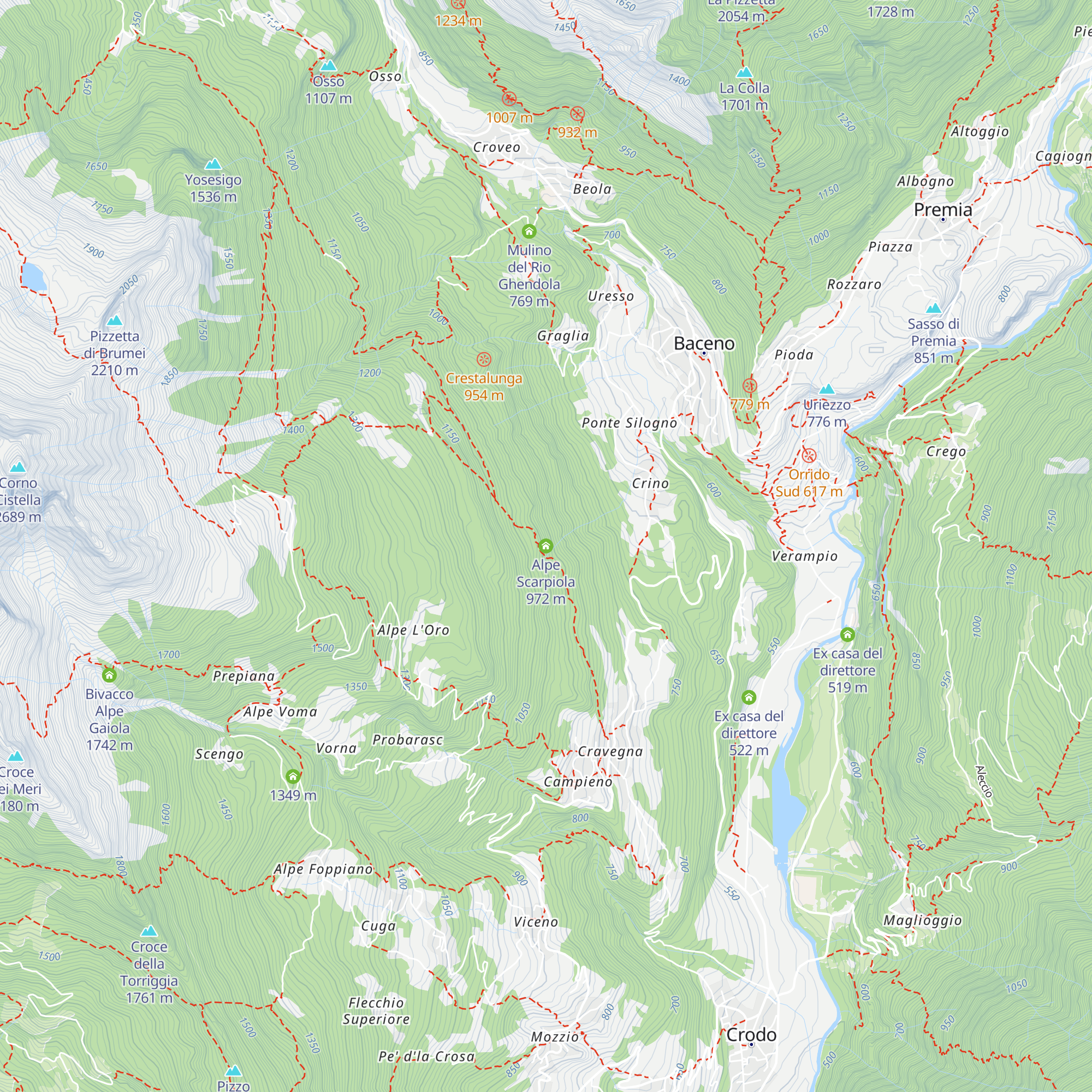 Alpe Scarpiola map