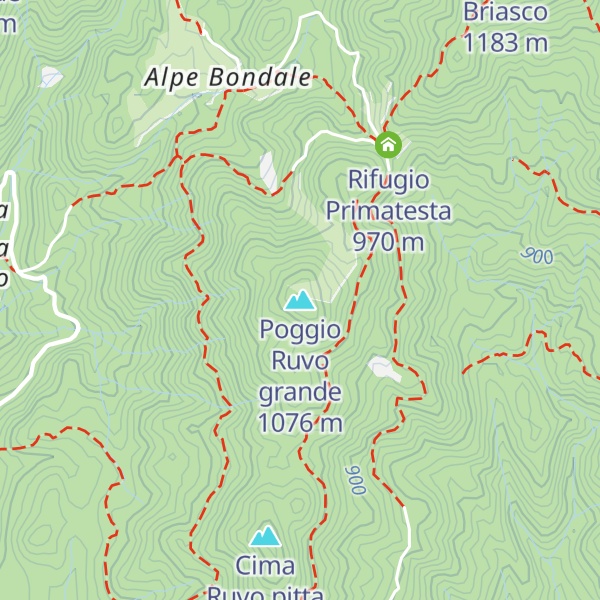 Map of Poggio Ruvo grande