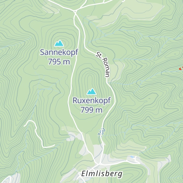 Map of Ruxenkopf
