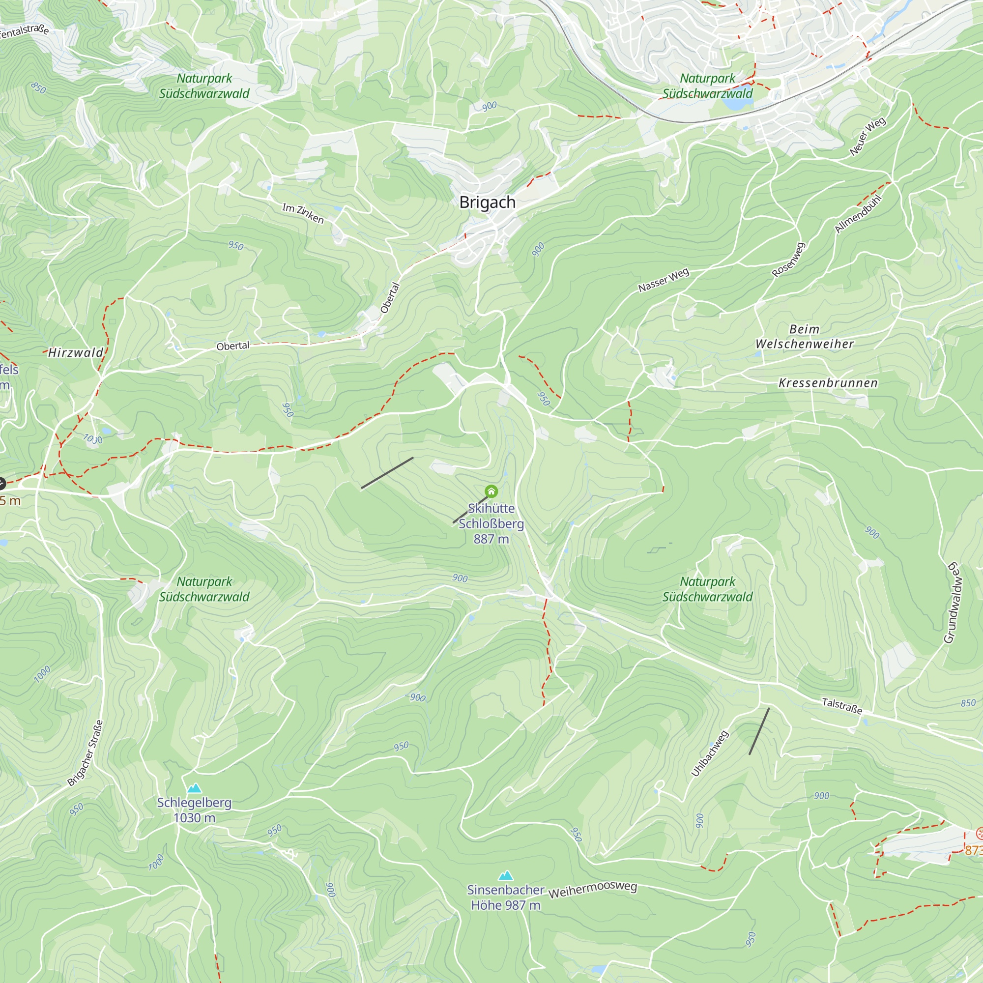 Skihütte Schloßberg map