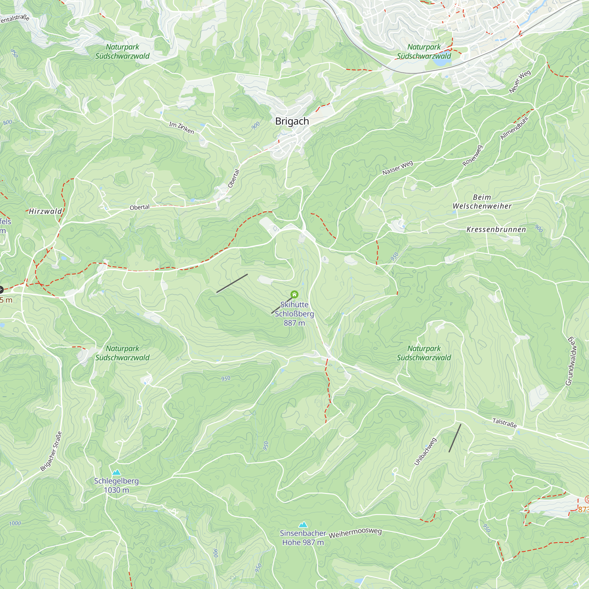 Skihütte Schloßberg map