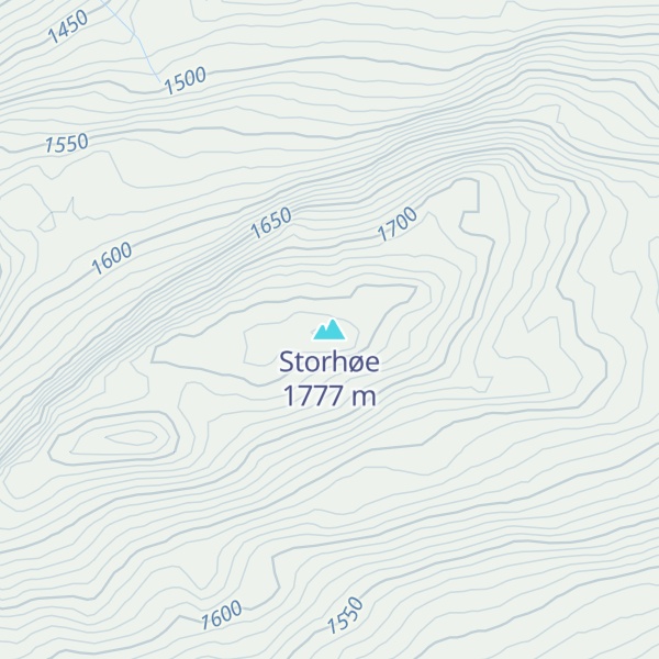 Map of Storhøe