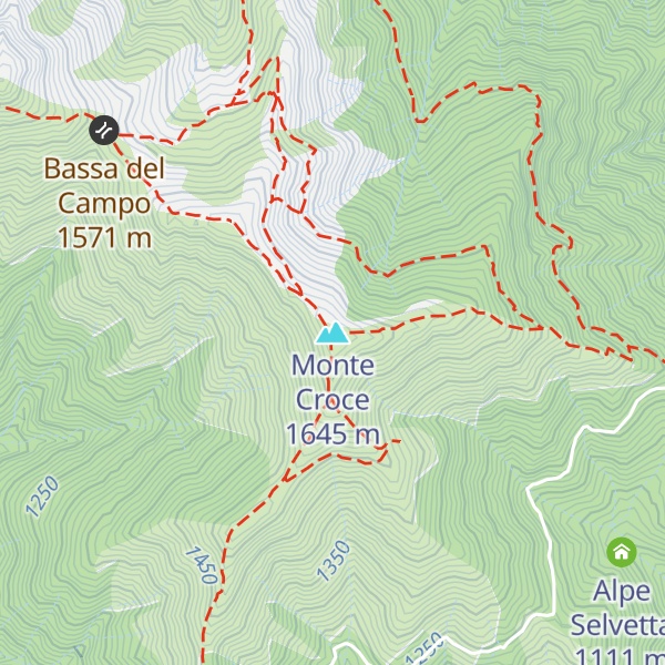 Map of Monte Croce