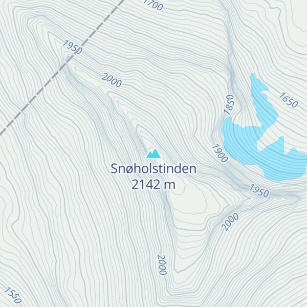 Map of Snøholstinden