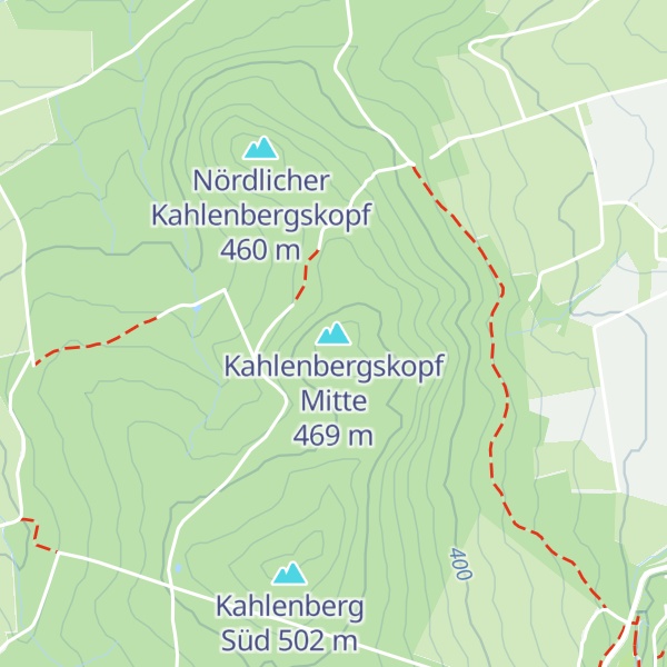 Map of Kahlenbergskopf Mitte
