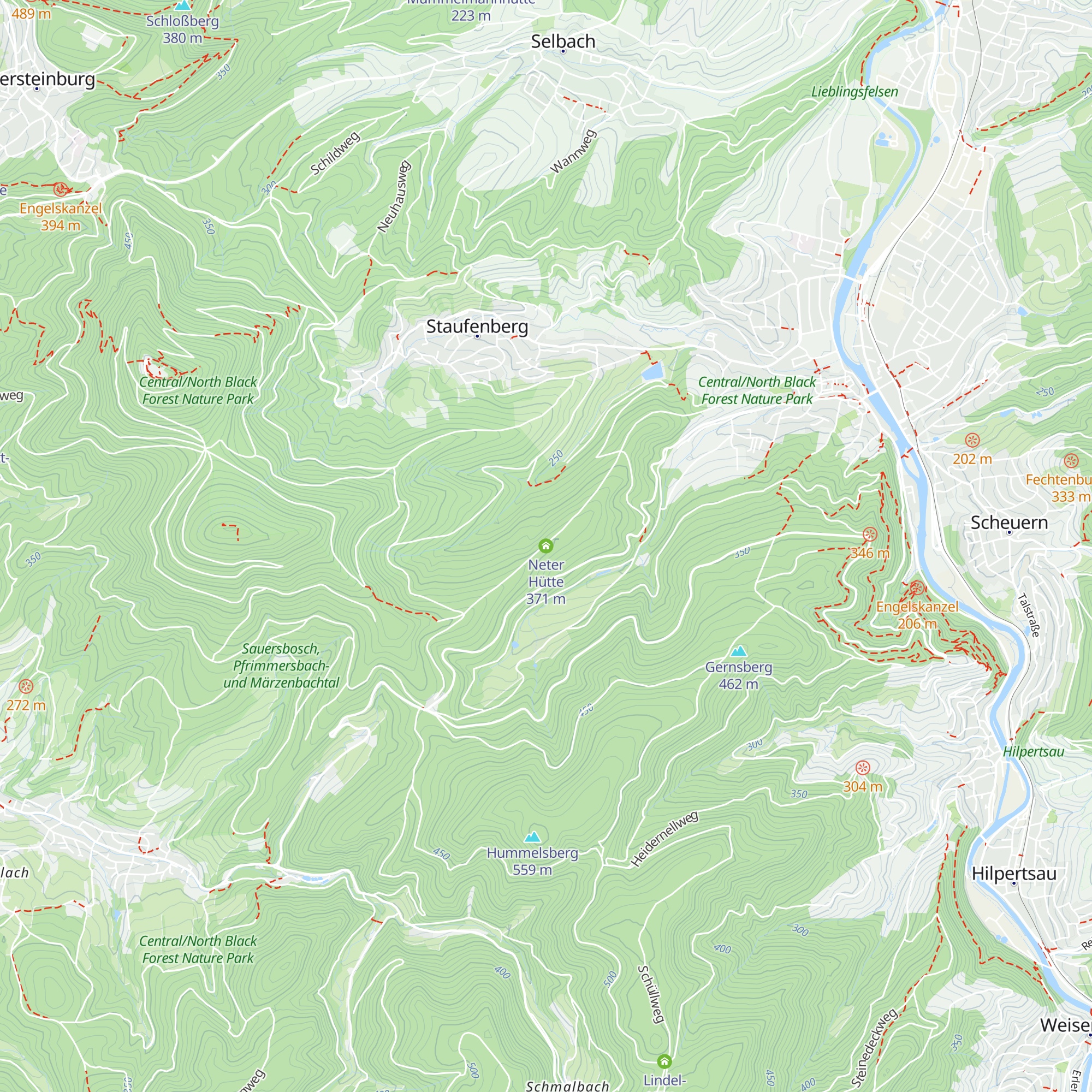 Neter Hütte map