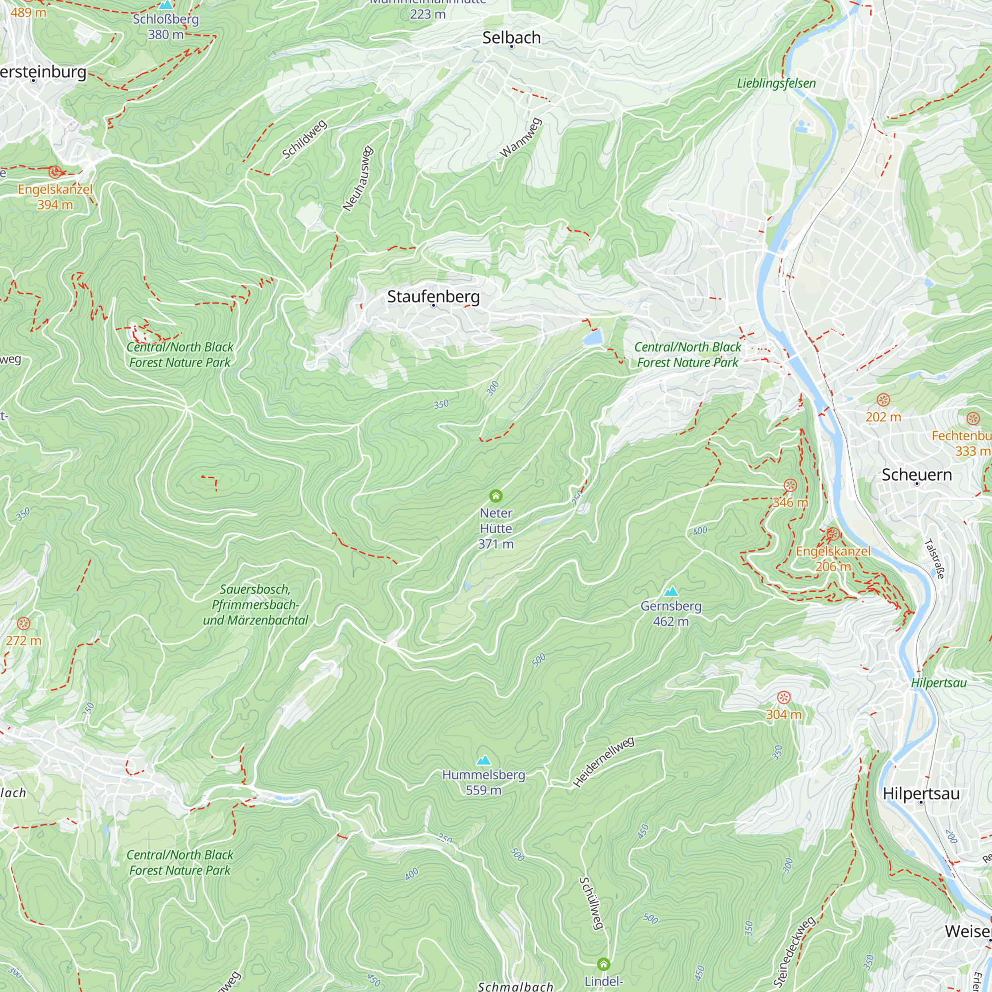 Neter Hütte map