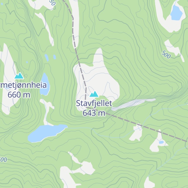 Map of Stavfjellet