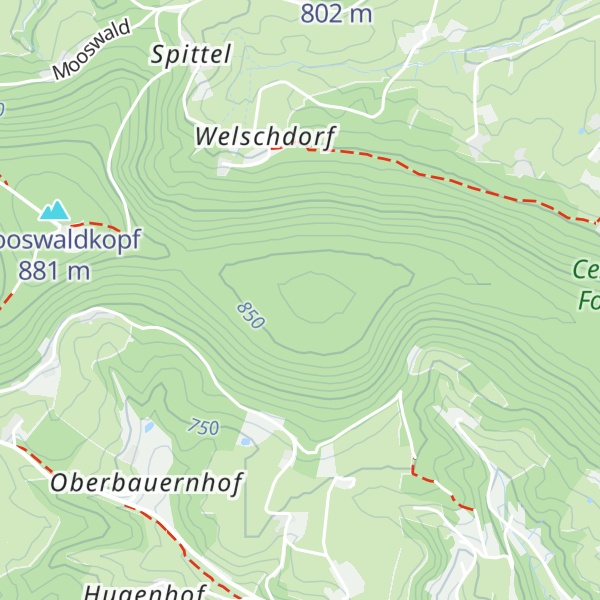 Map of Hohenreutenwald