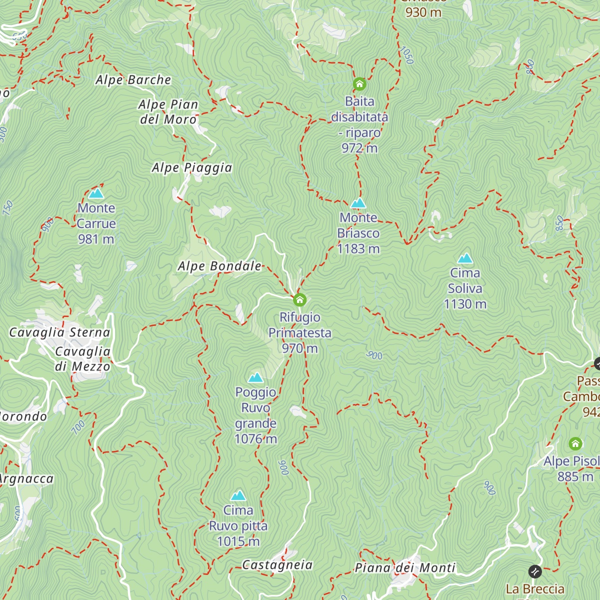 Rifugio Primatesta map