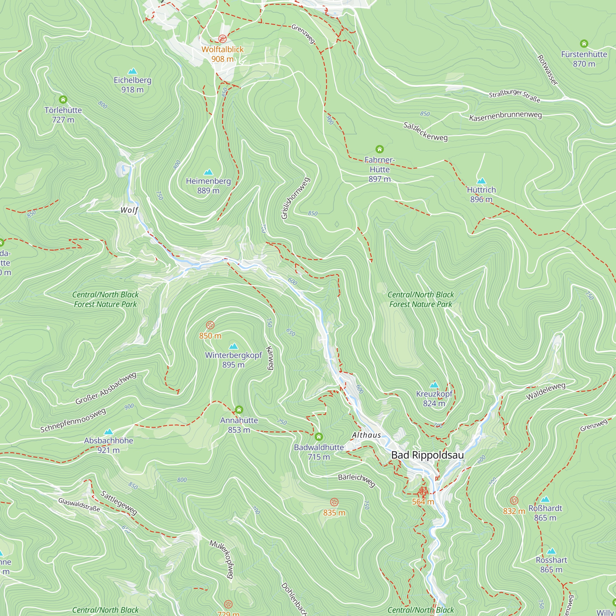 Weihermatthütte map