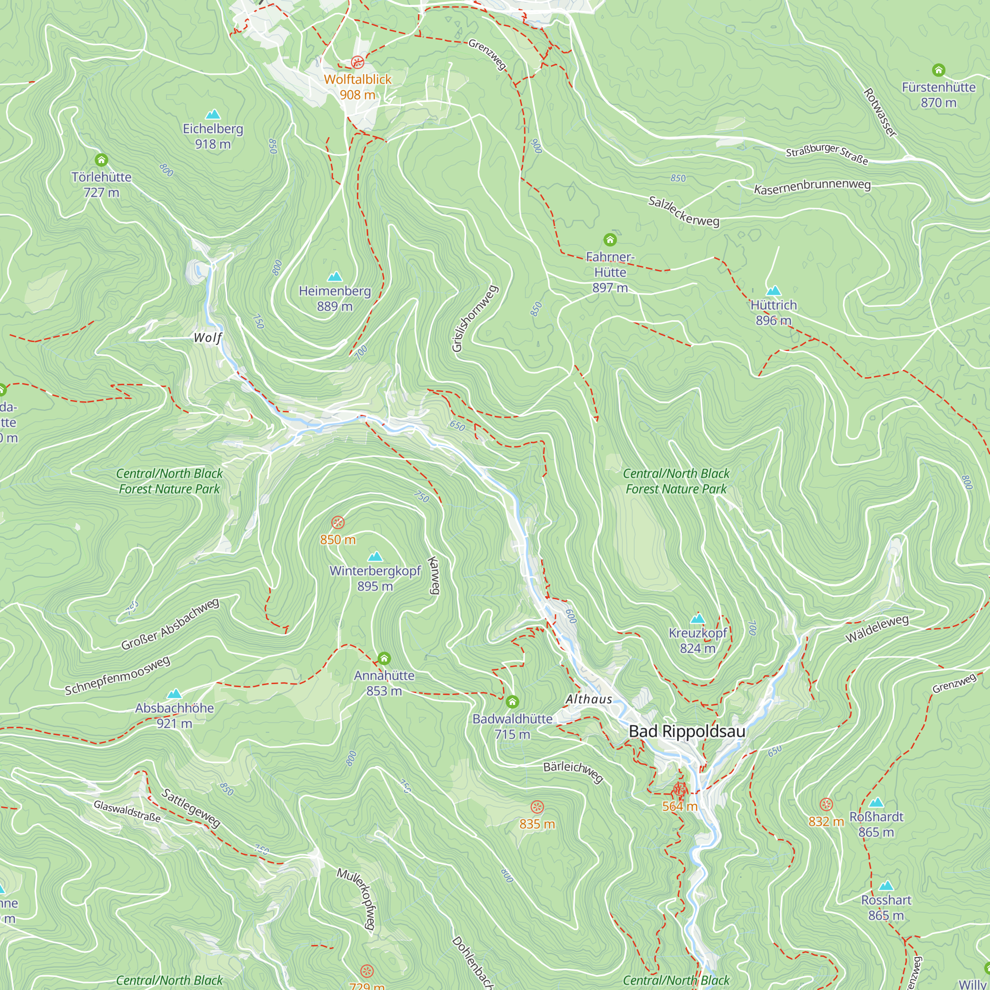 Weihermatthütte map
