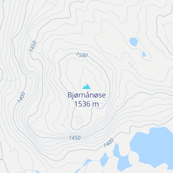Map of Bjørnånøse