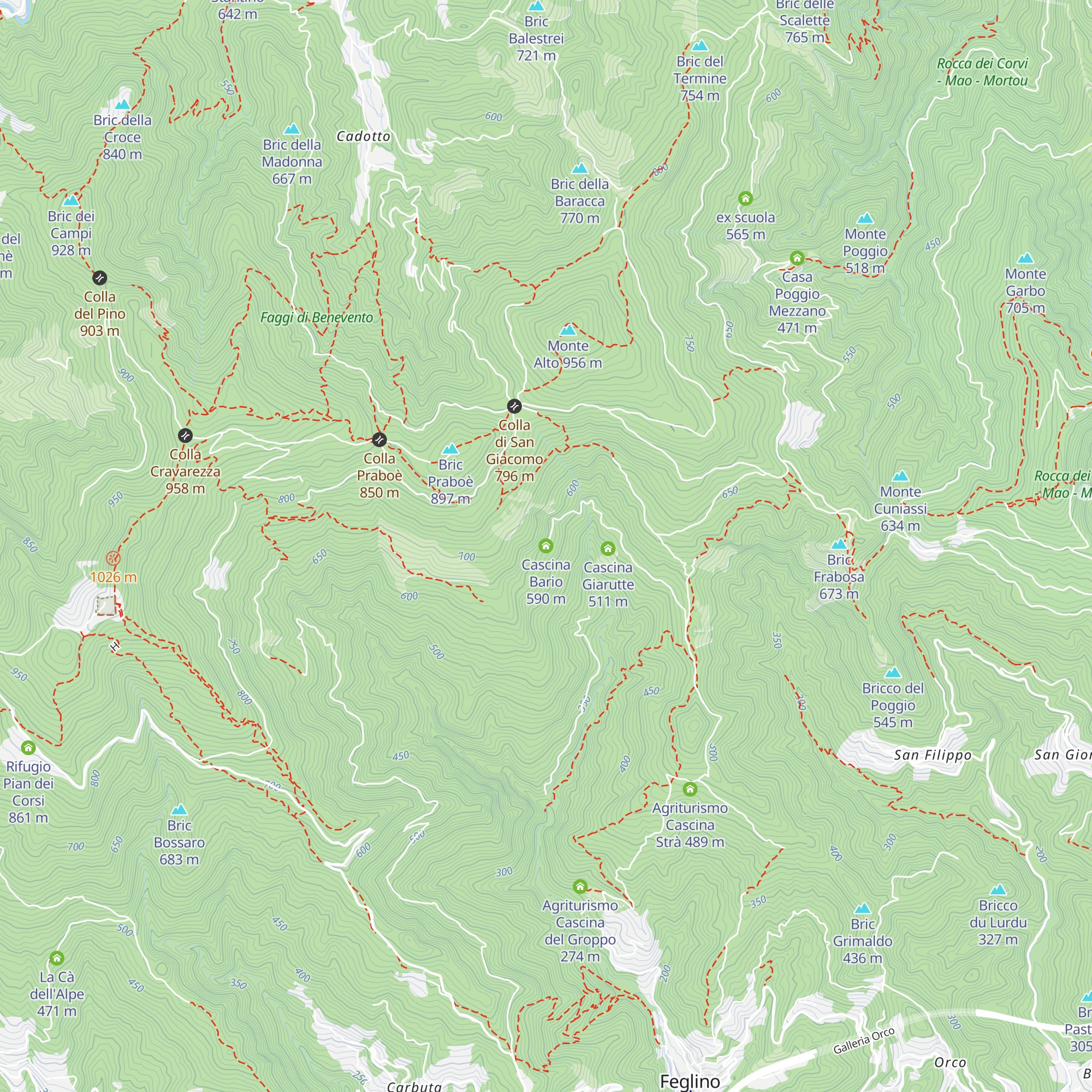 Cascina Bario map