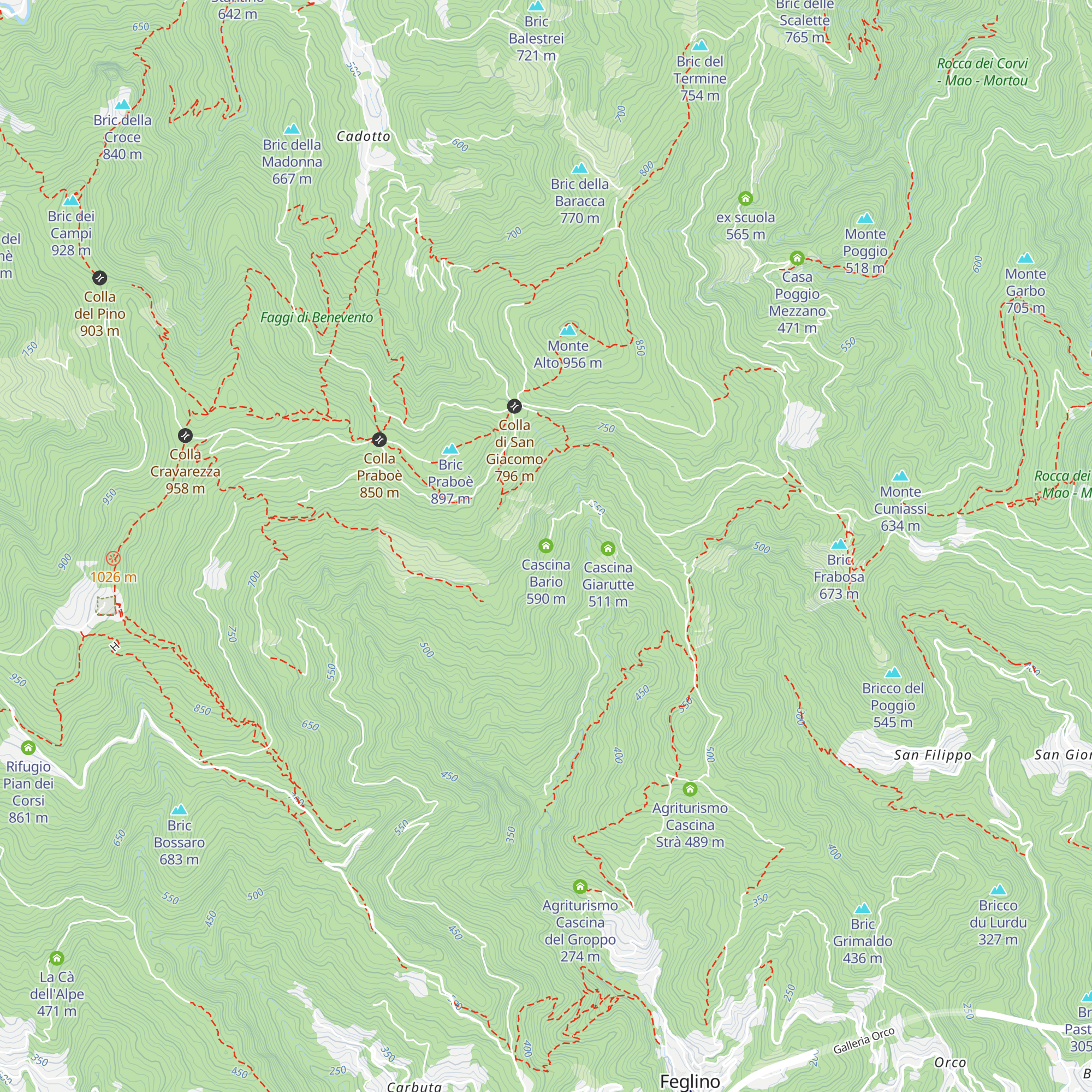 Cascina Bario map