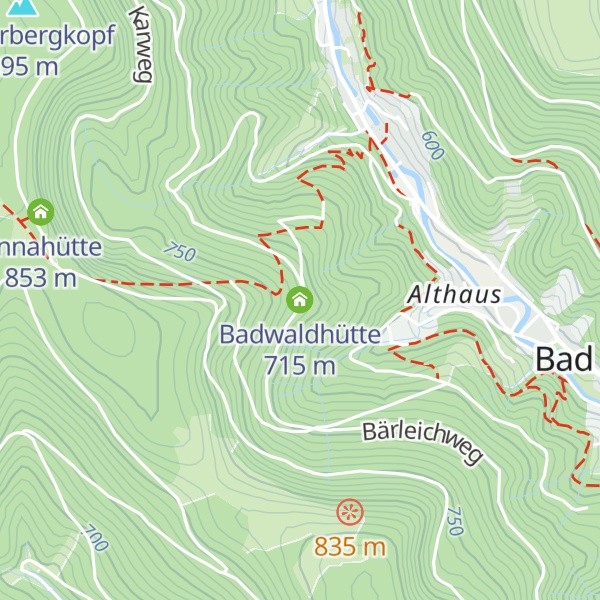 Map of Badwaldhütte