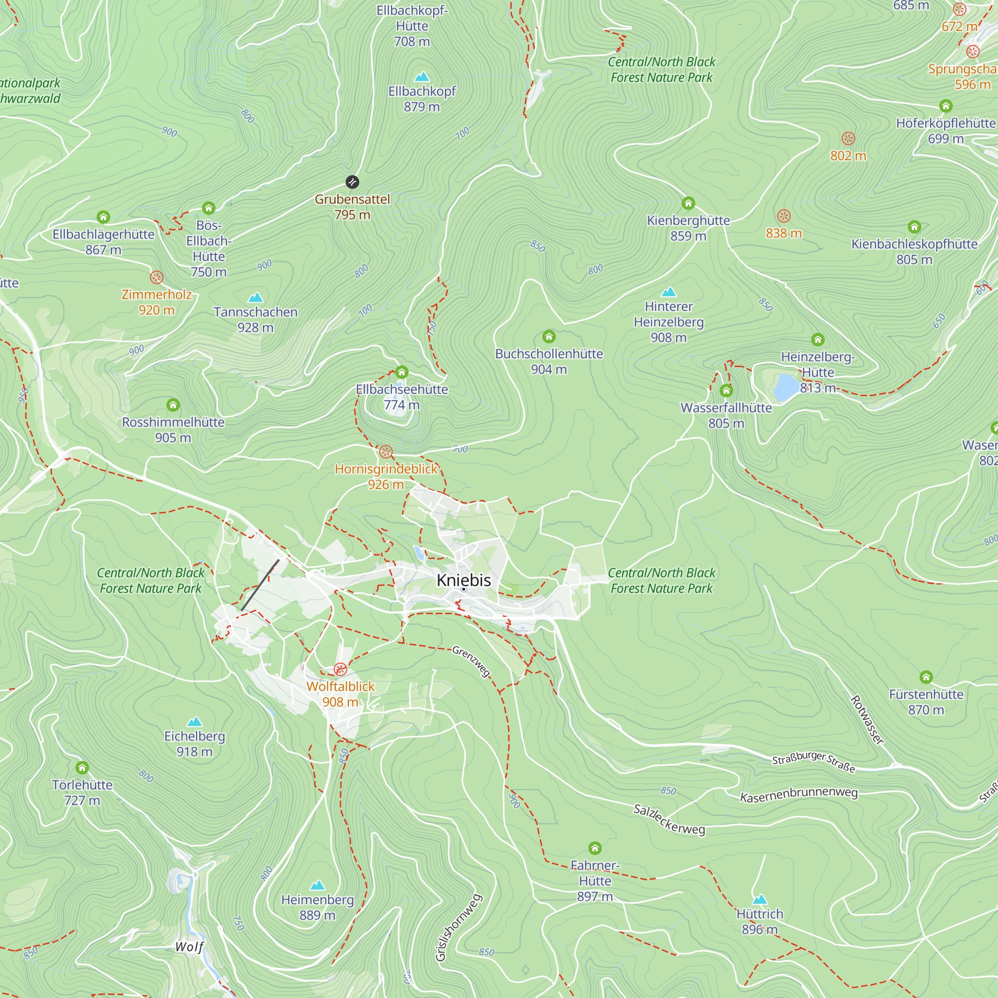 Hexen Hütte map