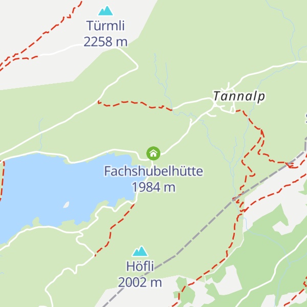 Map of Fachshubelhütte
