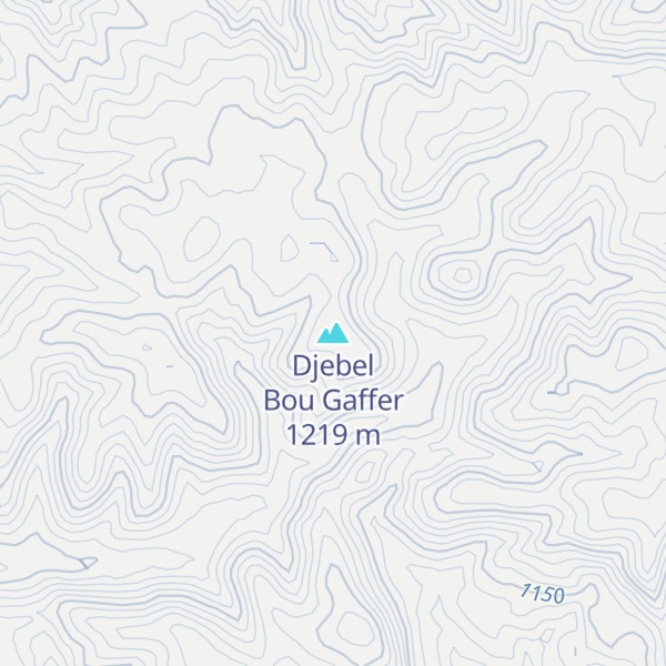 Map of Djebel Bou Gaffer