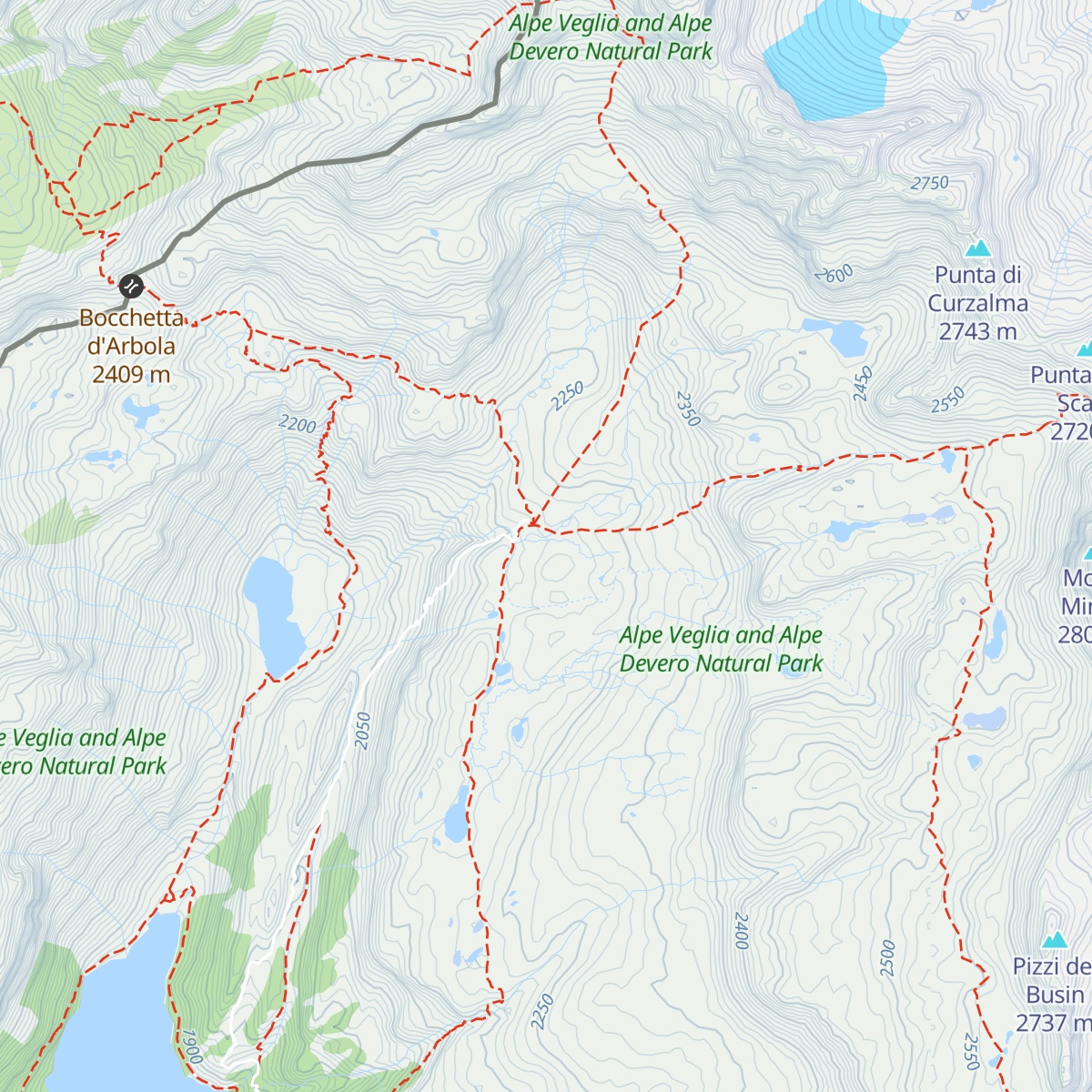 Rifugio Regi map